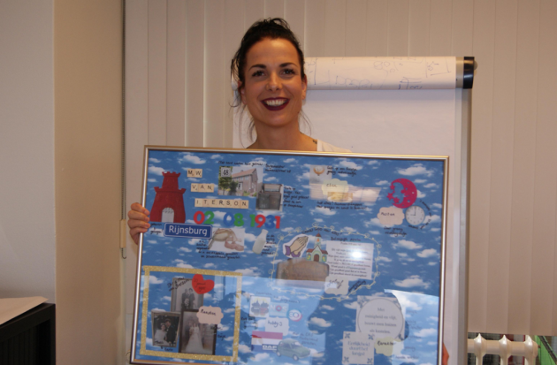 Ilse Haasnoot en een doodle-bord