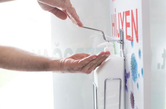 Stockfoto handen wassen