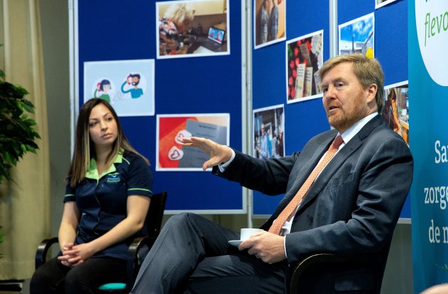 Werkbezoek Koning Woonzorg Flevoland