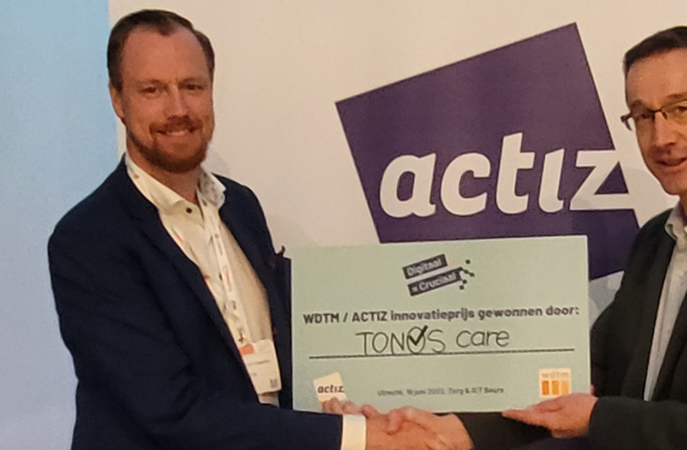 TONOS care wint ActiZ-WDTM Innovatieprijs