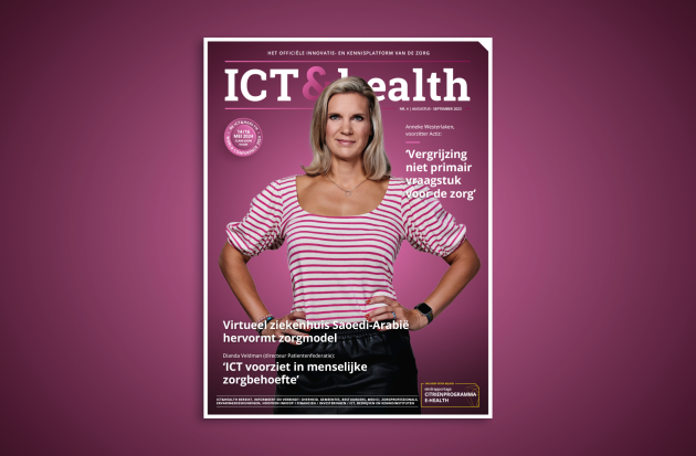 Anneke Westerlaken op cover ICT & Health. Bron: ICT & Health