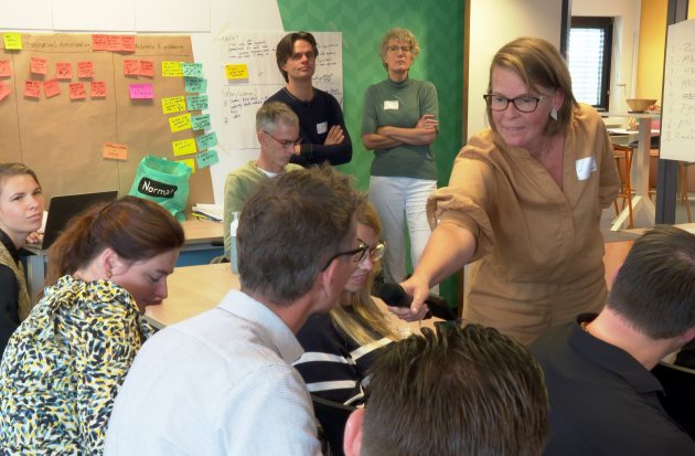 Aline Poolen tijdens de ANW-week