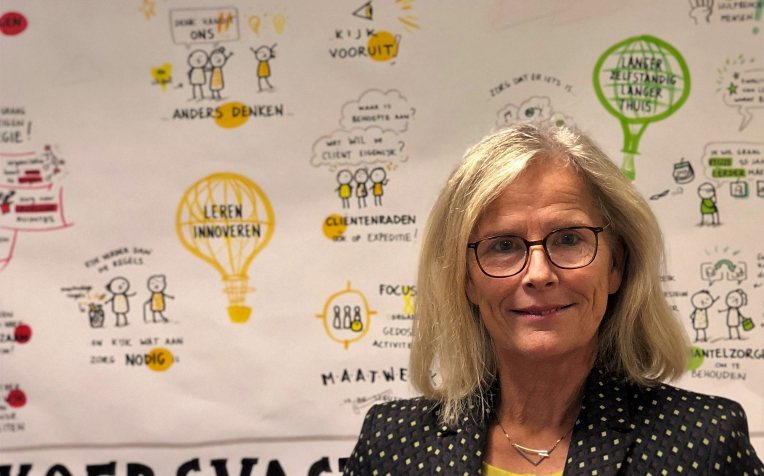 Foto van Inge Fleischeuer, bestuurder van Vitalis WoonZorg Groep