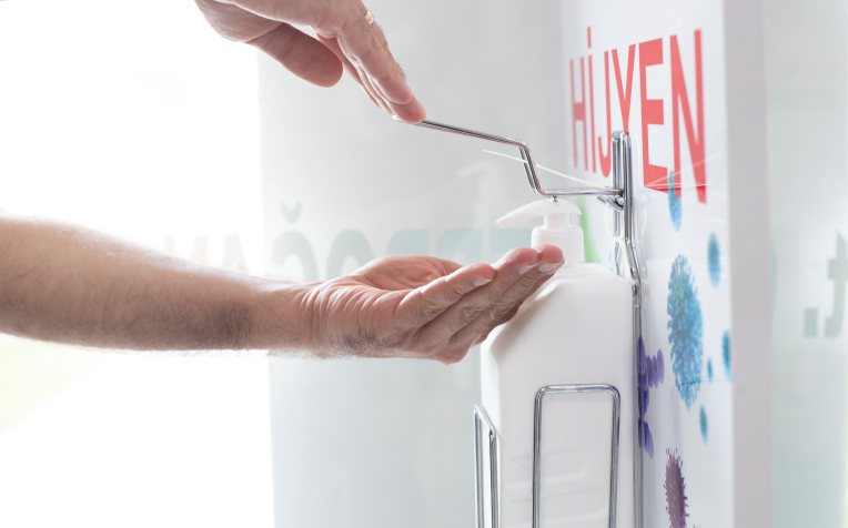 Stockfoto handen wassen
