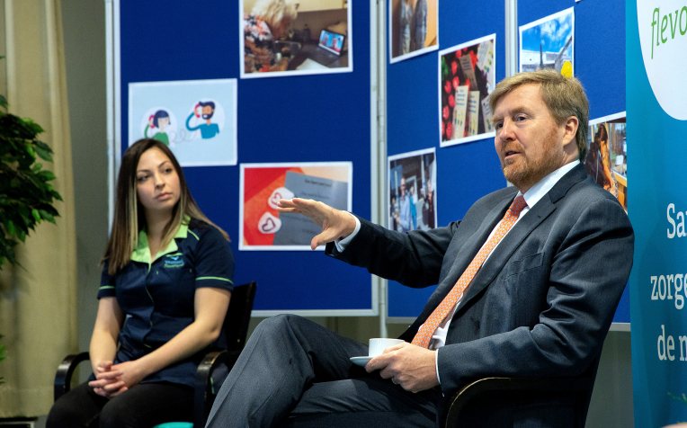 Werkbezoek Koning Woonzorg Flevoland