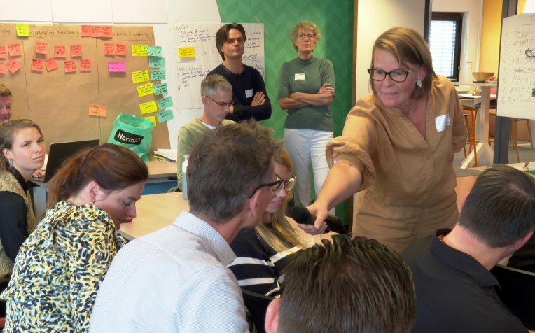 Aline Poolen tijdens de ANW-week