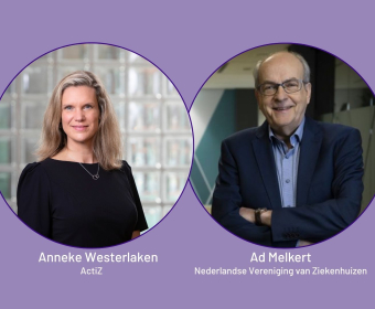 Anneke Westerlaken (ActiZ) en Ad Melkert (NVZ)