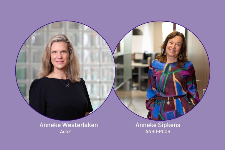 Anneke Westerlaken (ActiZ) en Anneke Sipkens (ANBO-PCOB)