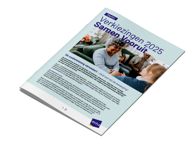 Pamflet Samen vooruit voor toekomstbestendige ouderenzorg