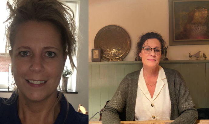 Lizet Wijnhoven en Nienke Goudejohan