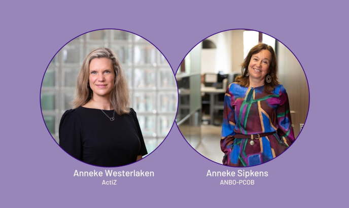 Anneke Westerlaken (ActiZ) en Anneke Sipkens (ANBO-PCOB)