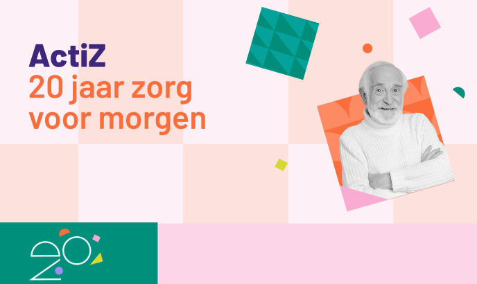 Banner voor thema pagina ActiZ 20 jaar 