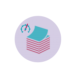 Icoon Grote administratieve last