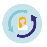 Icoon circulaire bedrijfsvoering