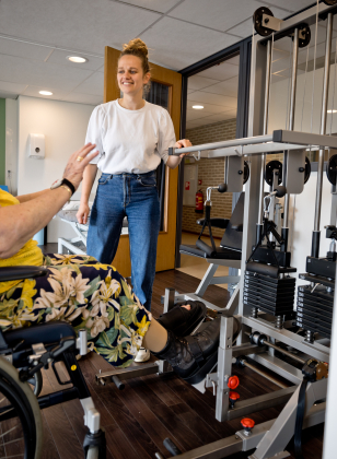 Client bij revalidatiezorg 
