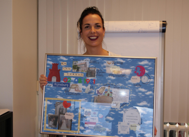 Ilse Haasnoot en een doodle-bord