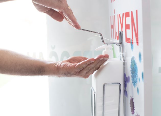 Stockfoto handen wassen