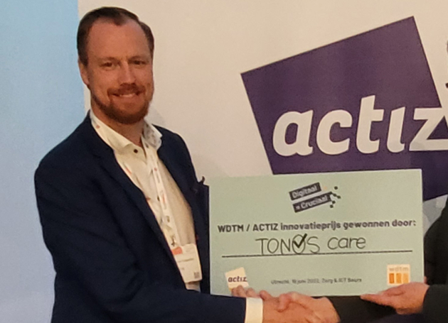 TONOS care wint ActiZ-WDTM Innovatieprijs