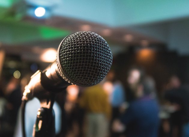 zorg & ict beurs microfoon