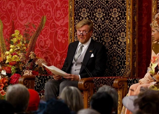 Koning Willem-Alexander leest de Troonrede in 2023
