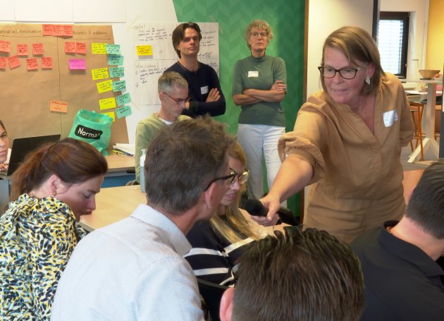 Aline Poolen tijdens de ANW-week