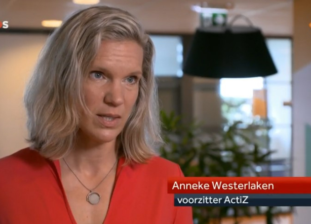 ActiZ voorzitter Anneke Westerlaken in het NOS Journaal