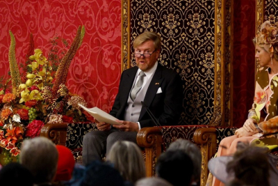 Koning Willem-Alexander leest de Troonrede in 2023