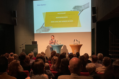 Marieke Rietbergen presenteert resultaten onderzoek