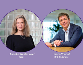 Anneke Westerlaken (ActiZ) en Jacco Vonhof (MKB-Nederland)